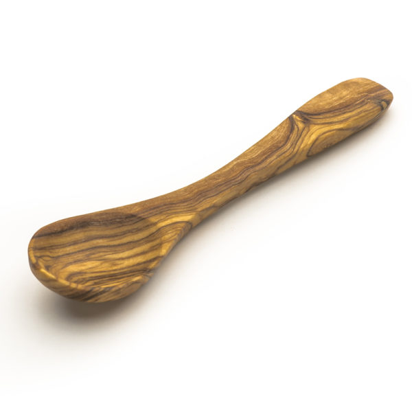 Olive wood salt spoon