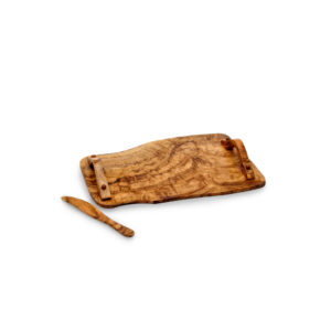 Olive wood Cheese tray with handles