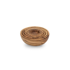 Olive Wood Nesting Bowls Set of 5