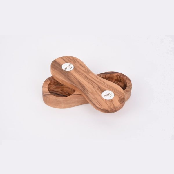 Olive Wood Salt and Pepper keeper